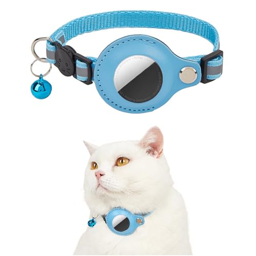 Lopotitchat GPS-Halsband für Katzen, Anti-Würgehalsband mit und Glocke, für alle Größen von Katzen (kein Ortungsgerät im Lieferumfang enthalten) von Gipfelfreund