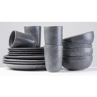 gipfelstück Kombiservice "Geschirr-Set, Service" Scandi-Style, jedes Stück ein Unikat, 16 Teile, für 4 Personen von Gipfelstück