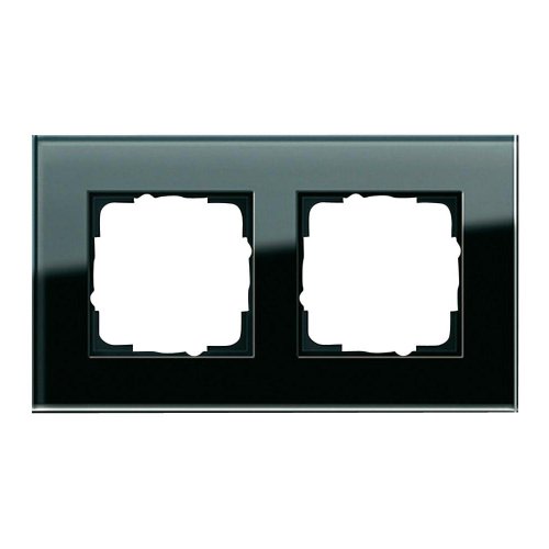Gira 021205 021205 Rahmen 2-fach Esprit Glas, schwarz von GIRA