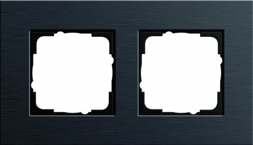 Gira 0212126 Abdeckrahmen 2-fach Esprit Aluminium, schwarz Gira 0212126 Abdeckrahmen 2-fach Esprit Aluminium, schwarz von GIRA