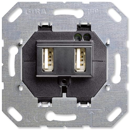 Gira 235900 USB Spannungsversversorgung 2-fach Einsatz Gira 235900 USB Spannungsversversorgung 2-fach Einsatz von GIRA