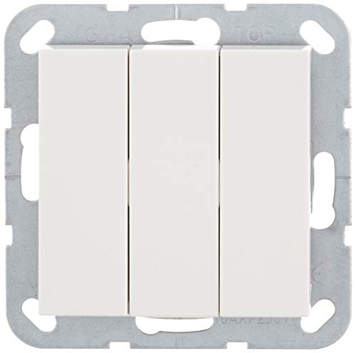 Gira 283003 Wippschalter ein/aus 3-fach System 55, reinweiß von GIRA
