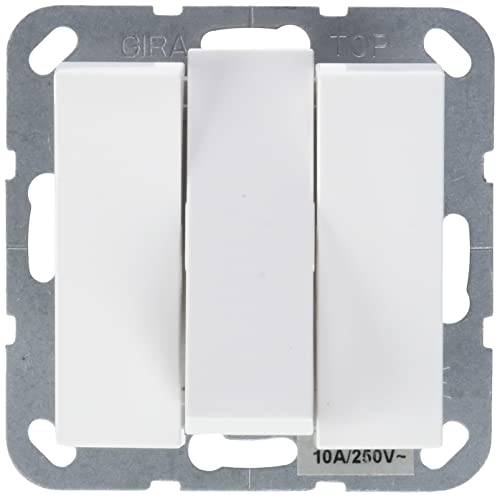 Gira 284403 Taster 3-Fach Schließer 1-polig System 55, reinweiß Gira 284403 Taster 3-Fach Schließer 1-polig System 55, reinweiß von GIRA
