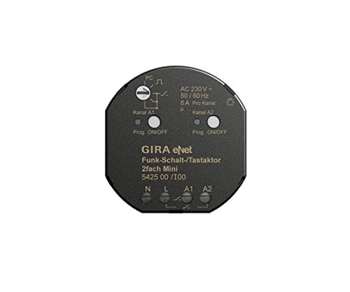 Gira 542500 Funk Schalt Tastaktor Mini 2-Fach eNet von GIRA