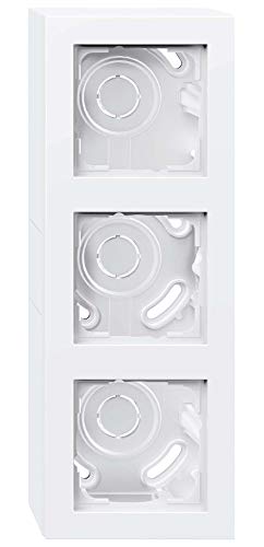AP-Gehäuse 3f + Rahmen Gira E2 Reinweiß GIRA 106329 von GIRA