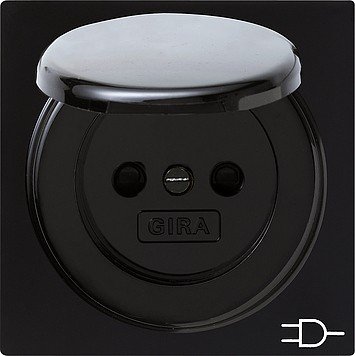 Gira 045447 Schuko schwarz Stecker Steckdose von Gira