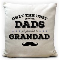 Personalisierte Dad Opa Kissenbezug Vatertagsgeschenk - Neues Baby Schwangerschaftsankündigung 16 Zoll Schweres Leinen Material von GiraffeandCustard