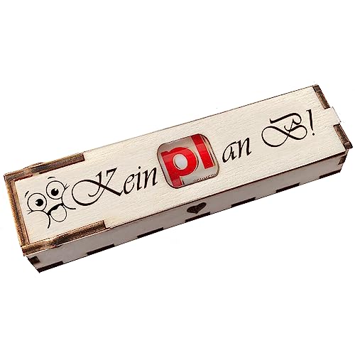 Duplo Holzbox Box mit Schokoriegel Geschenkbox mit Gravur "Kein Plan B!" Geschenkidee von Girahlutions