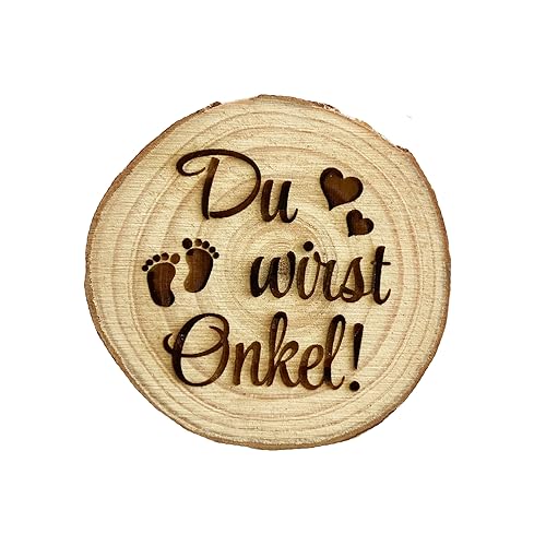 Verkündung Schwangerschaft Kühlschrankmagnet Holz kleine Baumscheibe Ankündigung Baby Geschenkidee Du wirst Onkel Verkündung Schwangerschaft Kühlschrankmagnet Holz kleine Baumscheibe Ankündigung Baby Geschenkidee Du wirst Onkel von Girahlutions