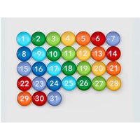 Glas Zahlenmagnete 31Er Set Regenbogen | 15 Mm Extra Klein Bunte Kühlschrankmagnete Monatliche Magnetkalenderzahlen Glas Zahlenmagnete 31Er Set Regenbogen | 15 Mm Extra Klein Bunte Kühlschrankmagnete Monatliche Magnetkalenderzahlen von GirlFridayHome