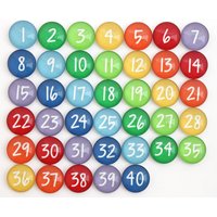 Regenbogen Kalender Zahl Glasmagnete | 40 Oder 100 Graf Bunte Heimorganisation & Lernmittel Für Kinder von GirlFridayHome