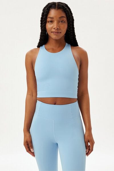 Girlfriend Collective Yoga Top - Dylan Crop Bra - aus recyceltem Polyester von Girlfriend Collective
