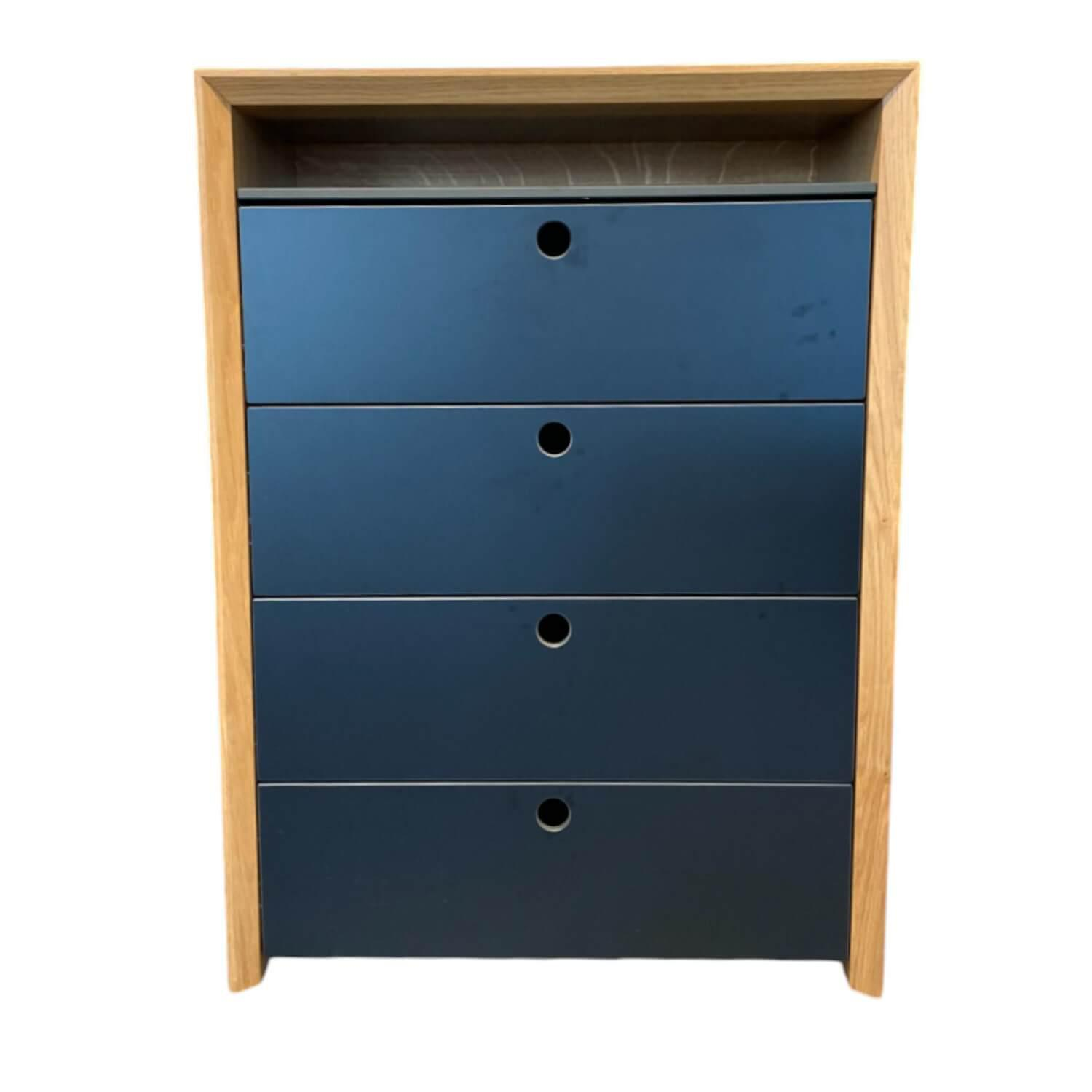 Highboard La Punt Eiche Massiv Front Schwarz Highboard La Punt Eiche Massiv Front Schwarz von Girsberger