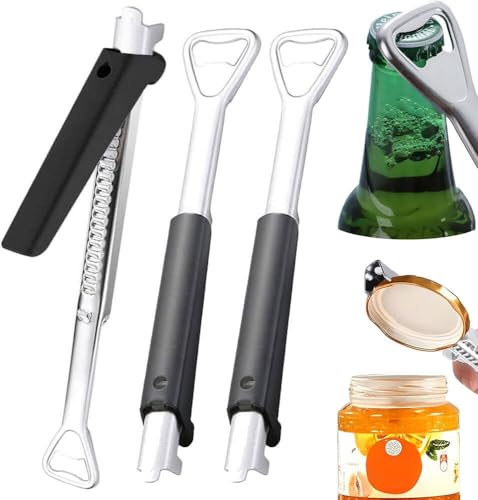 GisWell 3-teiliger Edelstahl Verstellbarer Glasöffner, Verstellbarer Schraubdeckelöffner, Heimwerkzeuge Flaschenöffner, Tragbarer Glasdeckelgreifer, für alltägliche Nutzung,für Senioren GisWell 3-teiliger Edelstahl Verstellbarer Glasöffner, Verstellbarer Schraubdeckelöffner, Heimwerkzeuge Flaschenöffner, Tragbarer Glasdeckelgreifer, für alltägliche Nutzung,für Senioren von GisWell