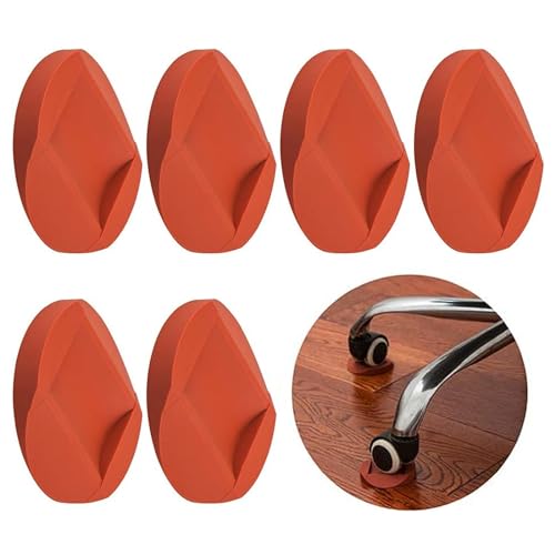 GisWell 6 Stück Möbeluntersetzer,Gummi Möbeluntersetzer,rutschfeste Möbeluntersetzer,Möbeluntersetzer Gummi,rutschfeste Gummifüße für Böden,Räder,Möbel,Sofas und Bett von GisWell