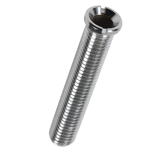 GisWell hohlschraube spüle M12x70MM,Abflusssieb Küchenspüle Schraube,Siphon Küchenspüle Schraube,Messing Hohlschraube für Siebkorbventile,für Waschbecken Sieb Stopfen (Silber) von GisWell
