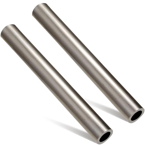 Gisafai 2 Stück 1,9 cm Außendurchmesser, 1,3 cm Innendurchmesser, 0,3 cm Wand, 15,2 cm Länge, kaltgewalztes Stahlrohr, Metall, nahtlose Rundrohre für industrielle Automobilanwendungen, stark und von Gisafai