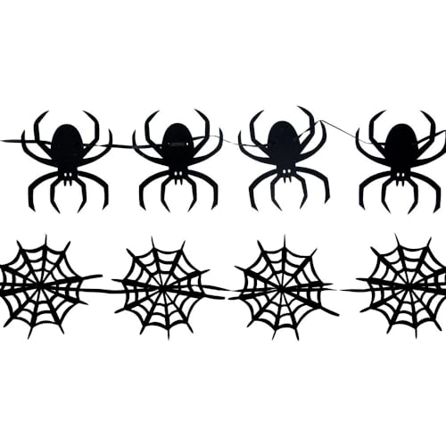 Gisela Graham Eine Halloween-Girlande – wählen Sie aus schwarzer Spinne oder schwarzem Spinnennetz Gisela Graham Eine Halloween-Girlande – wählen Sie aus schwarzer Spinne oder schwarzem Spinnennetz von Gisela Graham