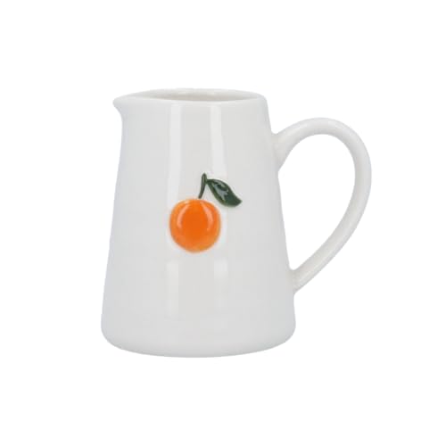 Gisela Graham Geprägter Mini-Krug mit orangefarbenem Obst-Design von Gisela Graham
