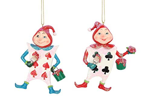 Gisela Graham Playing Card Men Decorations (set of 2) von Gisela Graham
