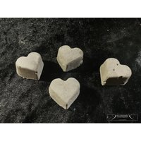 Deko Mini Herz Beton Garten Herbst Grabschmuck Geschenk von GisisDekostuebchen