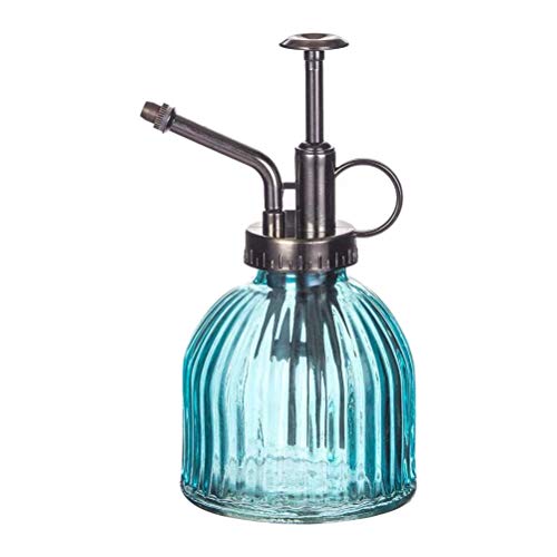 GisooM Glas-Pflanzenvernebler-Sprühflasche, Pflanzenvernebler, Vintage-Glas-Pflanzensprühflasche, Pflanzenvernebler für Den Innenbereich, Bewässerungsglas-Sprühflasche, Gießkanne,(Blau) von GisooM