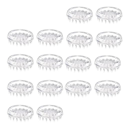12/16pcs Teppichschutz Durch Klare Plastik Caster Cups Bequemer Berührung Mit Möbelbecher Für Sofas Tische Stühle Möbel Caster Cup von Gissroys