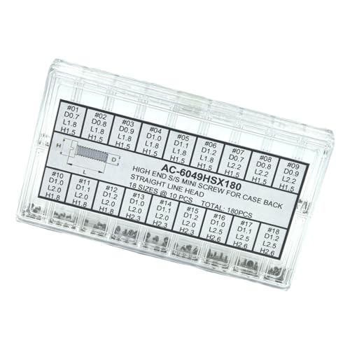 180Lots Kleine Pfanne Kopfmaschinenschrauben Geschlitzte Flachkopf Mikrocomputer Elektronikschrauben Für Genaue Instrumente Miniature von Gissroys