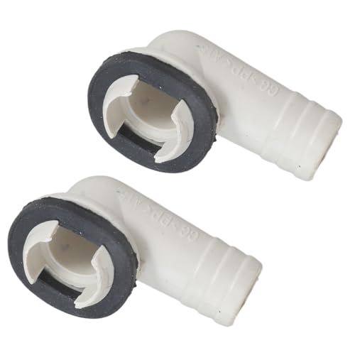 2 x Universal-Ausguss-Verbindungsstück, externe Einheit, Ablaufschlauchverbinder, Winkelverschraubung, dauerhafte Ablaufdüse, Haushaltsgeräteteile 2 x Universal-Ausguss-Verbindungsstück, externe Einheit, Ablaufschlauchverbinder, Winkelverschraubung, dauerhafte Ablaufdüse, Haushaltsgeräteteile von Gissroys