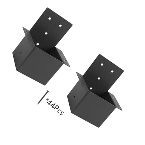 2pcs Rafter Postklammern Pergola Kits 4x4inch Post Top Rafter Bracket Patios Pergola Stecker Für Gartenklammern Kits von Gissroys
