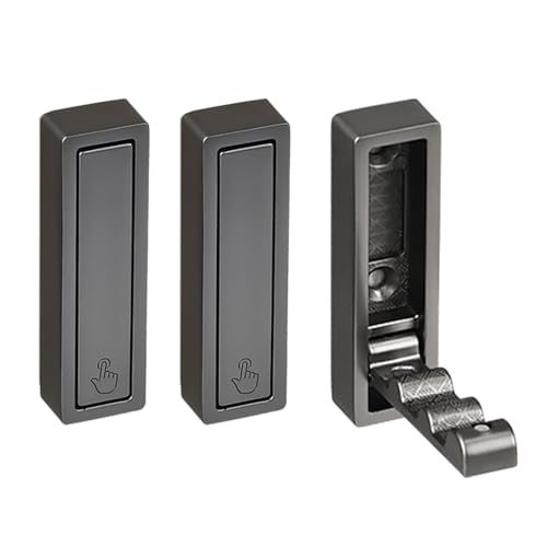3pcs Moderne Badezimmerhaken Faltbares Design Nicht Schlupfflächen Bescheidener Haken Starkes Handtuch Halten Sie Einfache Installationen Für Bad Faltbare Aufbewahrungshaken von Gissroys