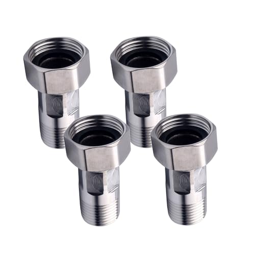 4pcs Edelstahl Wasserrohr Reduzieren Gewerkschaft Schnelle Kopplung Wassermesser Pumpen Rohrverbindungsstecker Mit Versiegelung Waschmaschine Schnelle Kopplung von Gissroys