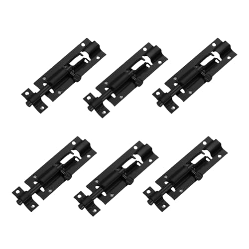 6 Pcs Edelstahltür Riegel Kleine Schiebebolzen Verriegelte Hasp Türschloss Schnalel Schnallen Schwerlastgartenschuhe Schiebetor Sicherheits Toilette von Gissroys