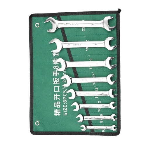 8/10pcs Mehrzweckhandwerkzeugschlüssel Kits Double Ended Open End Polishing Spanner Mit Rollbeutel Für Automobilspeicherbeutelschlüssel Kit von Gissroys