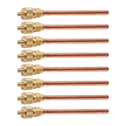 8 Stück Effektive Kältetechnik Reparatur Ventile Kältemittel Ladeventile Service Zugang Metall Textur Klimaanlage von Gissroys