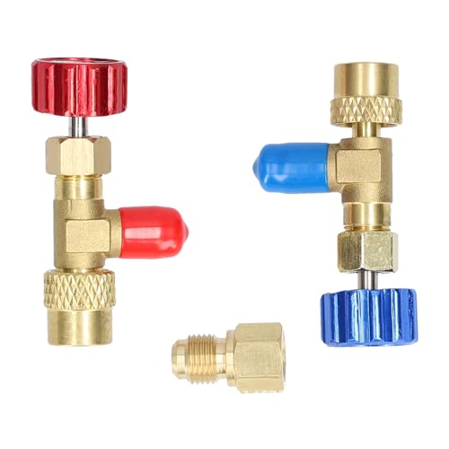 Anschluss R22 R410 Klimaanlagenventile Anschlussadapter mit 5/16 auf 1/4 Schlauchgewindeadapter Klimaanlage Kühlmittelventile Anschluss R22 R410 Klimaanlagenventile Anschlussadapter mit 5/16 auf 1/4 Schlauchgewindeadapter Klimaanlage Kühlmittelventile von Gissroys