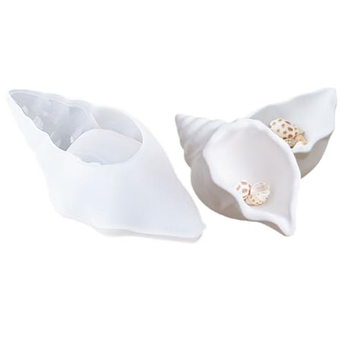 Conch Kerzenglas Schimmelpilze Gussformen Schmuck Aufbewahrungsbox Silikonform Orament Pflaster Epoxidharz Conch Kerzenglas Juwelier Aufbewahrungsbox Silikon Ornament Harz von Gissroys