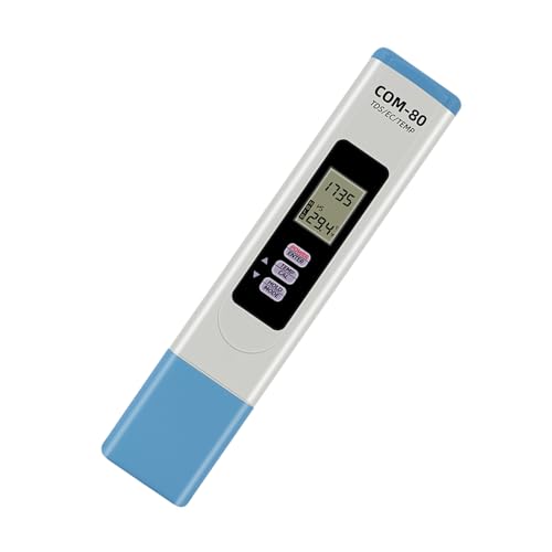 Digitaler Salzgehaltstester mit Temperaturmessung, einfach zu bedienen, Salzgehalts- und Temperaturmessgerät, Analysatoren für Pools, Outdoor, Camping, Wasserquellen Tester von Gissroys