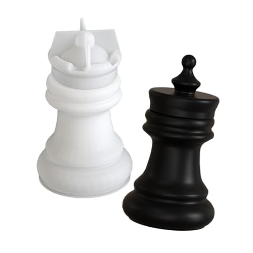Einzigartige Schachform Silikonform Schachverzierung Formen Wiederverwendbare Kunst Silikonstruktur zum Basteln Halter Aufbewahrungsbox Form mit Deckel von Gissroys