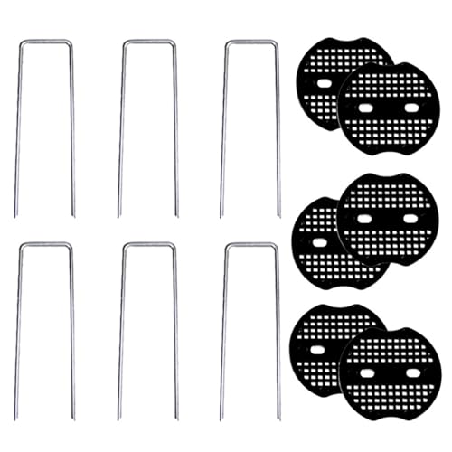 Erdanker, rostbeständige Heringe, Zaunpfahl, Grasnadeln, ideal für Gartenvlies, Barriere, Stoff und Zelte, Landschaftsbau von Gissroys