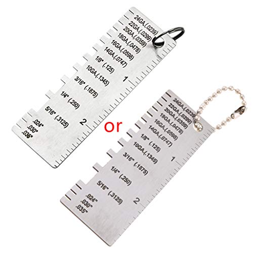 Ersatzblechdickenmessgerät Draht/Metall Edelstahl Blech Schweißlehre beschichtet Größe Inspektion Lineal Zubehör Werkzeug Ersatzblechdickenmessgerät Draht/Metall Edelstahl Blech Schweißlehre beschichtet Größe Inspektion Lineal Zubehör Werkzeug von Gissroys