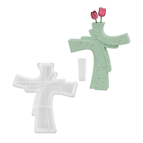 Flexible Silikonkruzifixform Für Harz Vase Stifthalter Zement Gips Feiertagsgeschenke & Wohnkultur Feiertagsgeschenke Machen Schimmelpilze von Gissroys