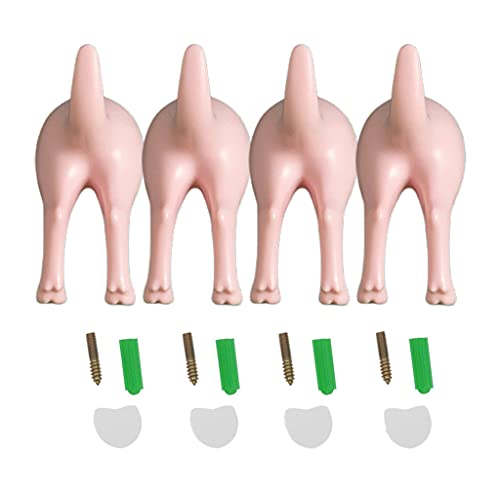 Gissroys 4 Stück nordische Hundeschwanz-Haken, Wandmontage, Mantel, Hut, für Kleiderbügel, Decorati, Wandaufhänger Gissroys 4 Stück nordische Hundeschwanz-Haken, Wandmontage, Mantel, Hut, für Kleiderbügel, Decorati, Wandaufhänger von Gissroys