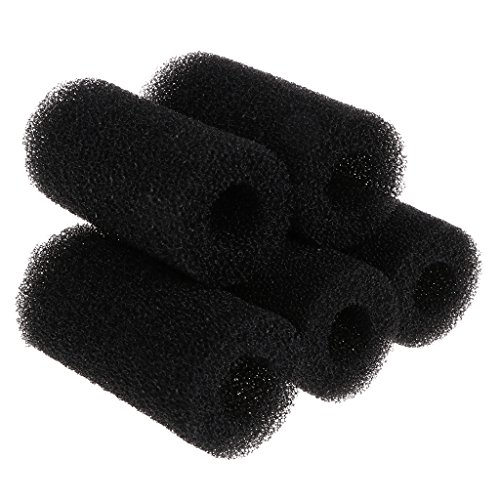 Gissroys 5pcs Vorfilterschaumschwamm Rollen Aquarien Filterabdeckung Für Aquarien Fischtanks Schwarzes Vorfilterzubehör Filterschwamm Geschnitten Um Block Grobkissenblatt Anzupassen von Gissroys