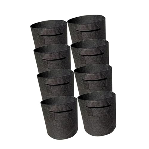 Gissroys 8pcs Wachsen Beutel Für Aquatics Pflanzengemüse Verdickte Nicht Verwobene Wiederverwendbare Pflanzgefäße Mit Faltbaren Tragbaren Pflanztöpfen Mit von Gissroys