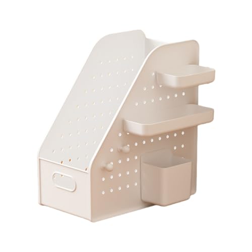 Gissroys Dicke Kunststoff Organizer Mülleimer Mit Pegboard Haken Erweiterbare Speichersysteme Für Home Office Kitchen Platz Sparende Design Platz Sparter Schreibtisch Zubehör Speicher von Gissroys