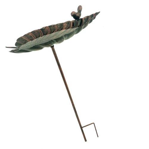 Gissroys Elegantes Vogelbad Für Gartenmagnungen Und Wetterfeste Freie Gartenbad Mit Stabilen Zinken Basis Flaches Vogelbad Für Kleine Vögel von Gissroys