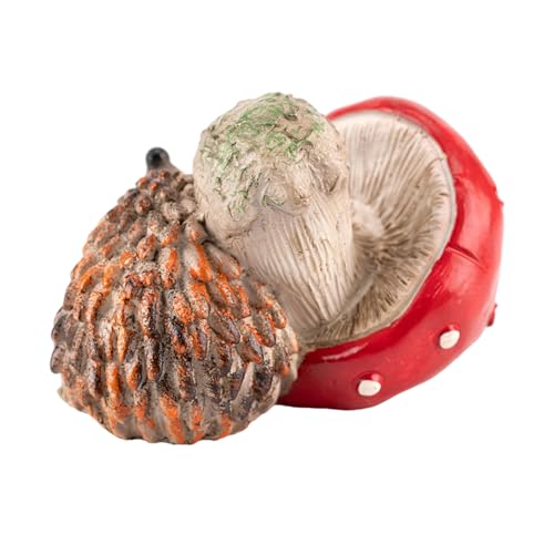 Gissroys Gartendekorationen Miniaturen Statue Eichhörnchen Pilz Dekore Für Garten Ornamente Pflanzentöpfe Landschaftsmodell Tragbarer Schreibtisch von Gissroys