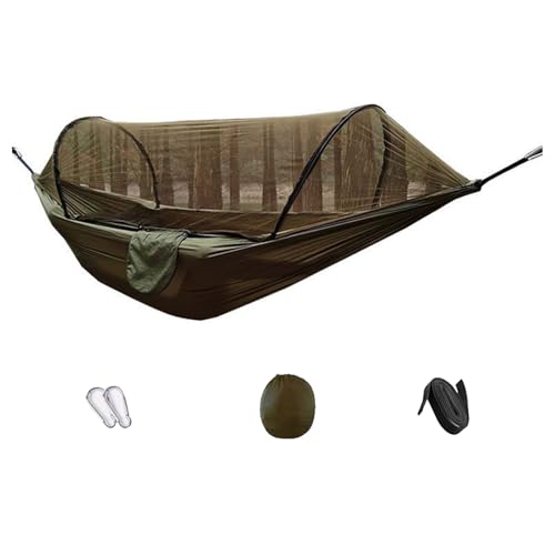 Gissroys Geräumiges Atmungsaktives Doppel Hängemattenbett Mit Abnehmbarer Barriere 260x140 cm Hält 250 Kg Für Die Hängematte des Außengebrauchs Zum Rucksack Für Den Außenbereich. von Gissroys