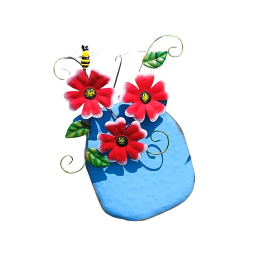 Gissroys Handbemalte Eisenvase Wandkunst Metall Vase Dekorative Accessoires Wetterfestigkeit Wanddekore Für Gartenzaun Ländliche Kunst Gissroys Handbemalte Eisenvase Wandkunst Metall Vase Dekorative Accessoires Wetterfestigkeit Wanddekore Für Gartenzaun Ländliche Kunst von Gissroys